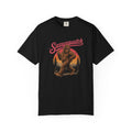 Sassysquatch Sasquatch T-Shirt | Retro Sunset Bigfoot Design